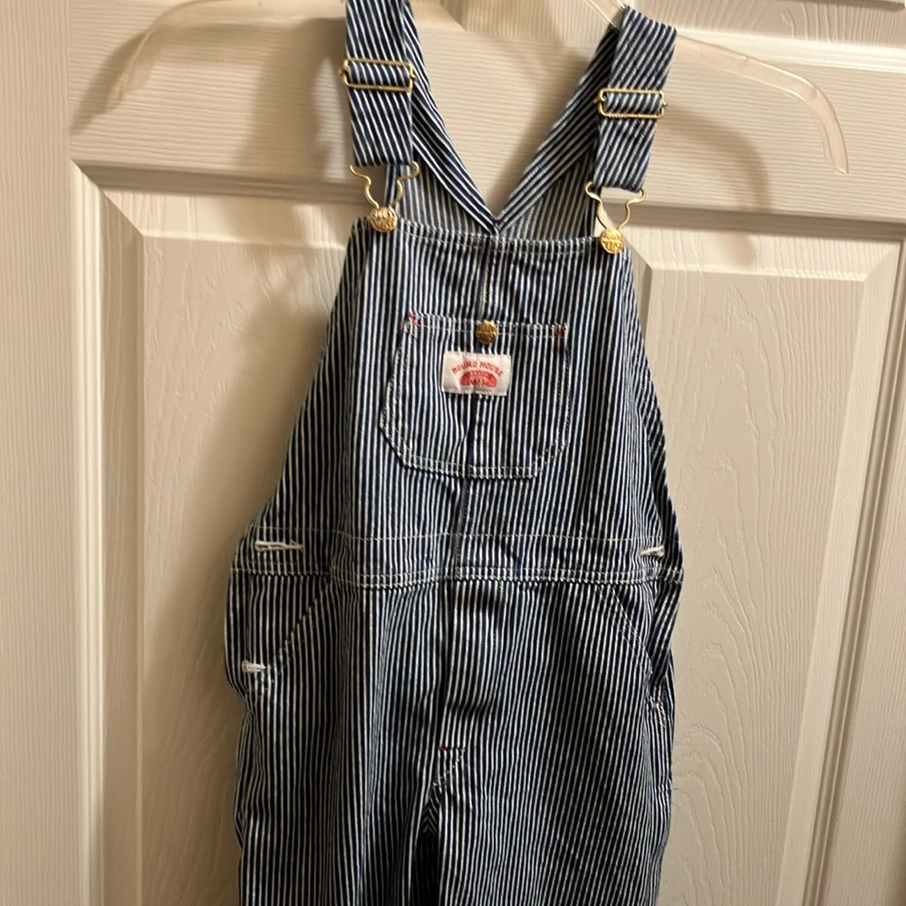 Child’s size 10 Roundhouse striped overalls